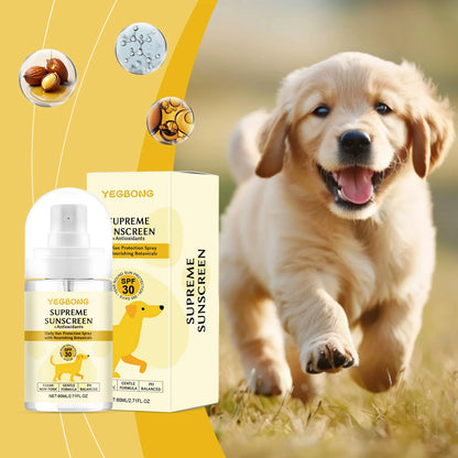 Dog Sunscreen Spray Enhance Skin Resistance Prevent UV Damage Waterproof Non-Irritating Gentle Formula Sunscreen Care Pet Spray